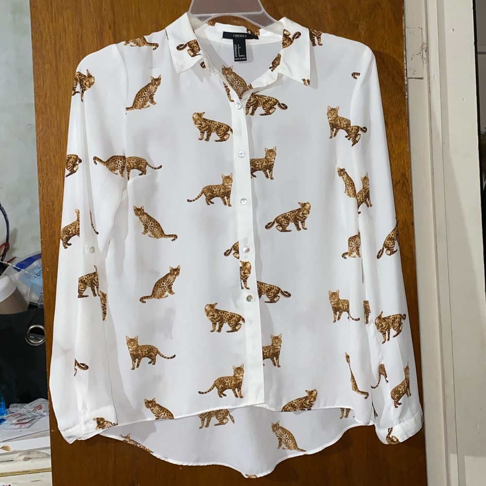 Cute kitty blouse